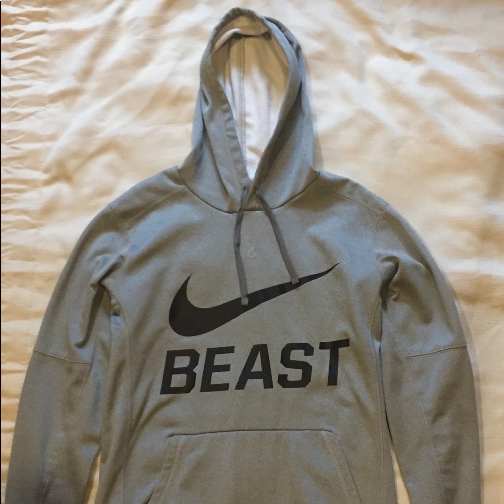 Nike Gray Therma-Fit “BEAST” Hoodie